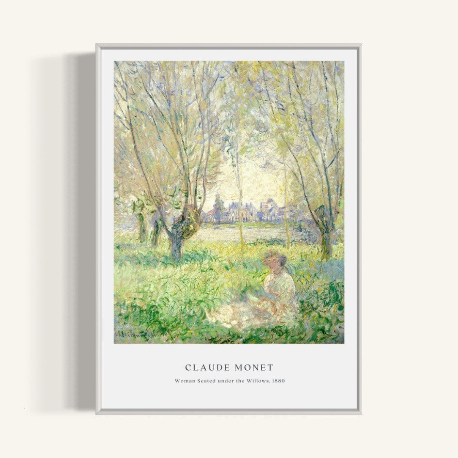Plakat Woman Seated under the Willows, Claude Monet - nowoczesny plakat dekoracyjny