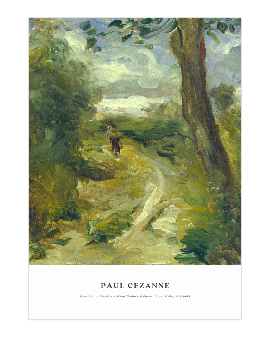 Plakat Mont Sainte-Victoire, Paul Cezanne - nowoczesny plakat dekoracyjny