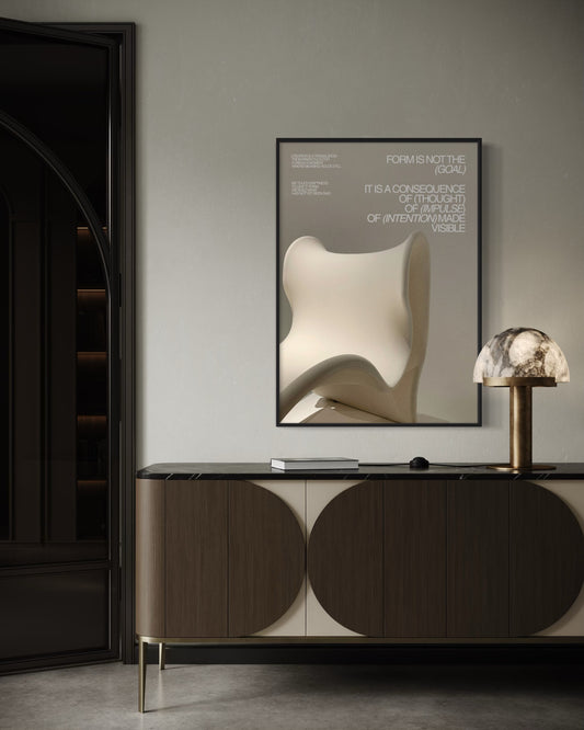 Plakat Form is Not the (Goal) - nowoczesny plakat dekoracyjny