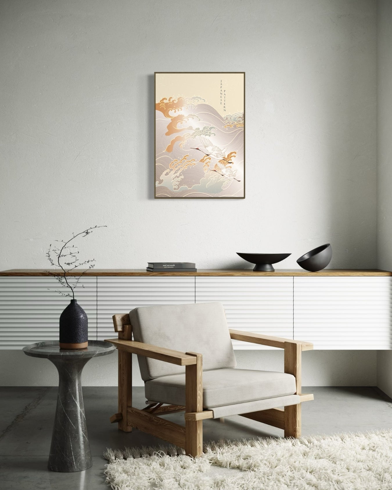 Plakat Japanese Pattern - 03 - nowoczesny plakat dekoracyjny