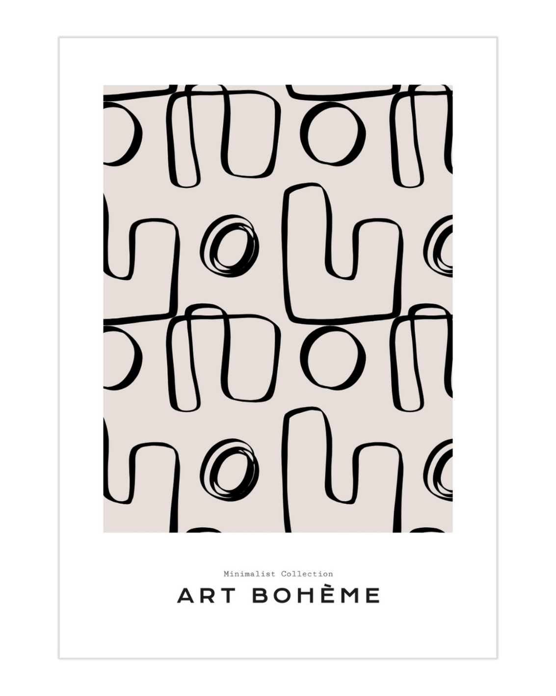 Plakat Abstrakcja 02 - Boheme - nowoczesny plakat dekoracyjny