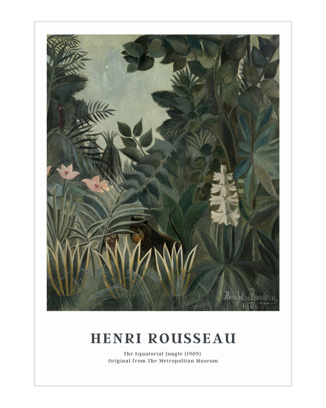 Plakat The Equatorial Jungle, Henri Rousseau - nowoczesny plakat dekoracyjny