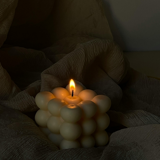 Świeca sojowa Bubble, 8,5x8,5cm