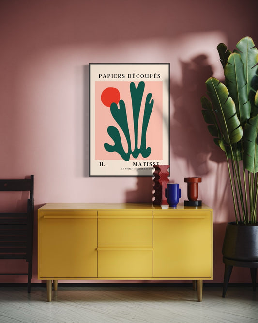 Plakat Papiers Découpés - 05 - nowoczesny plakat dekoracyjny