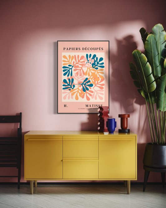 Plakat Papiers Découpés - 06 - nowoczesny plakat dekoracyjny