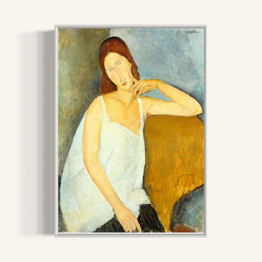Plakat Jeanne Hebuterne, Amedeo Modigliani - nowoczesny plakat dekoracyjny