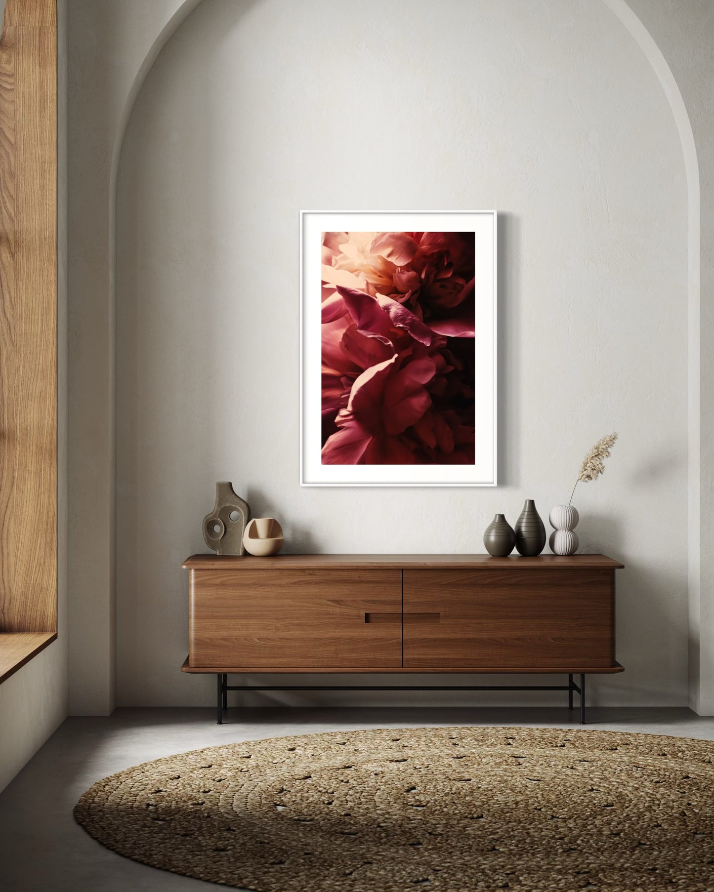 Plakat Viva Magenta Flower - 02 - nowoczesny plakat dekoracyjny