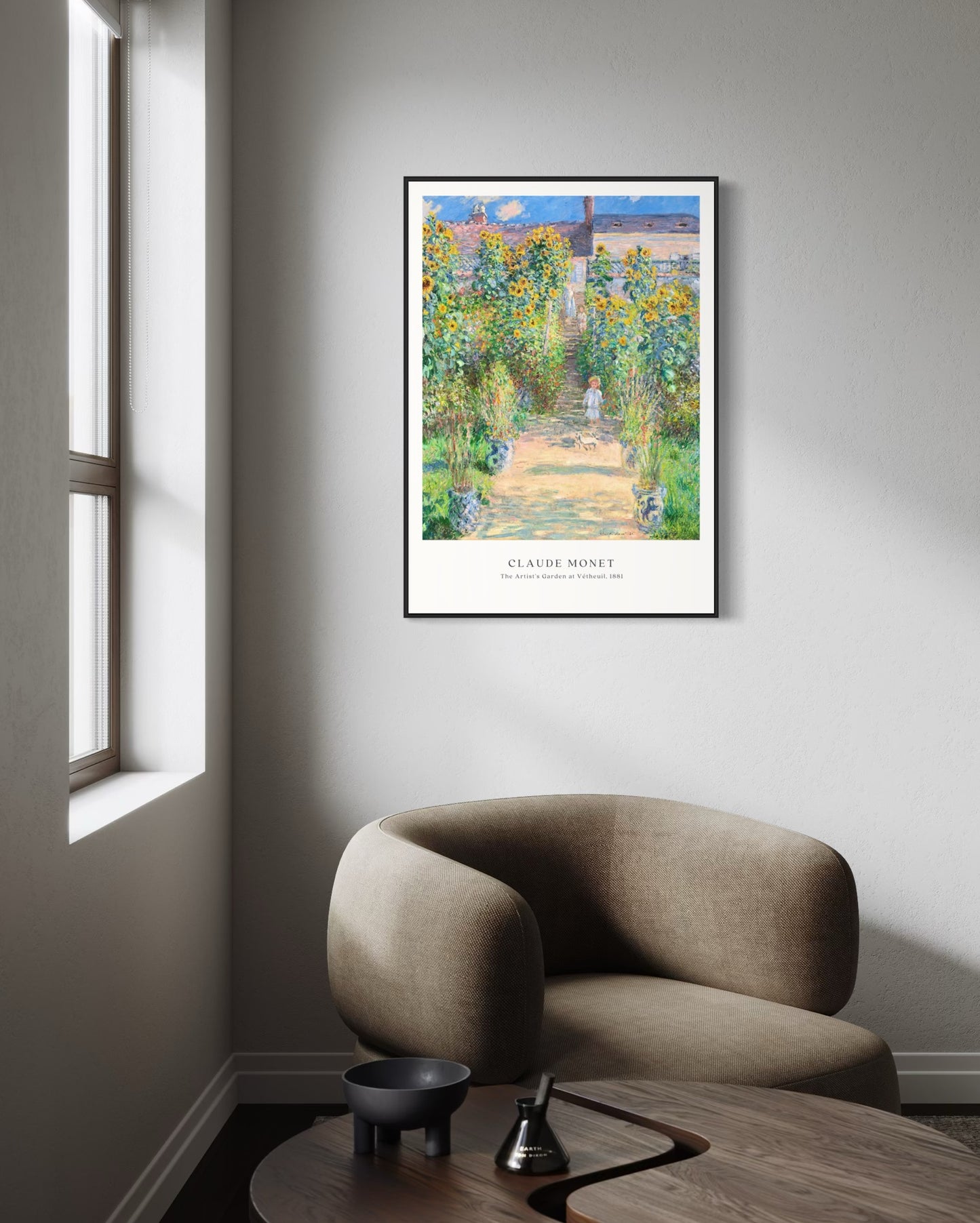 Plakat Claude Monet „The Artist’s Garden at Vétheuil” - nowoczesny plakat dekoracyjny