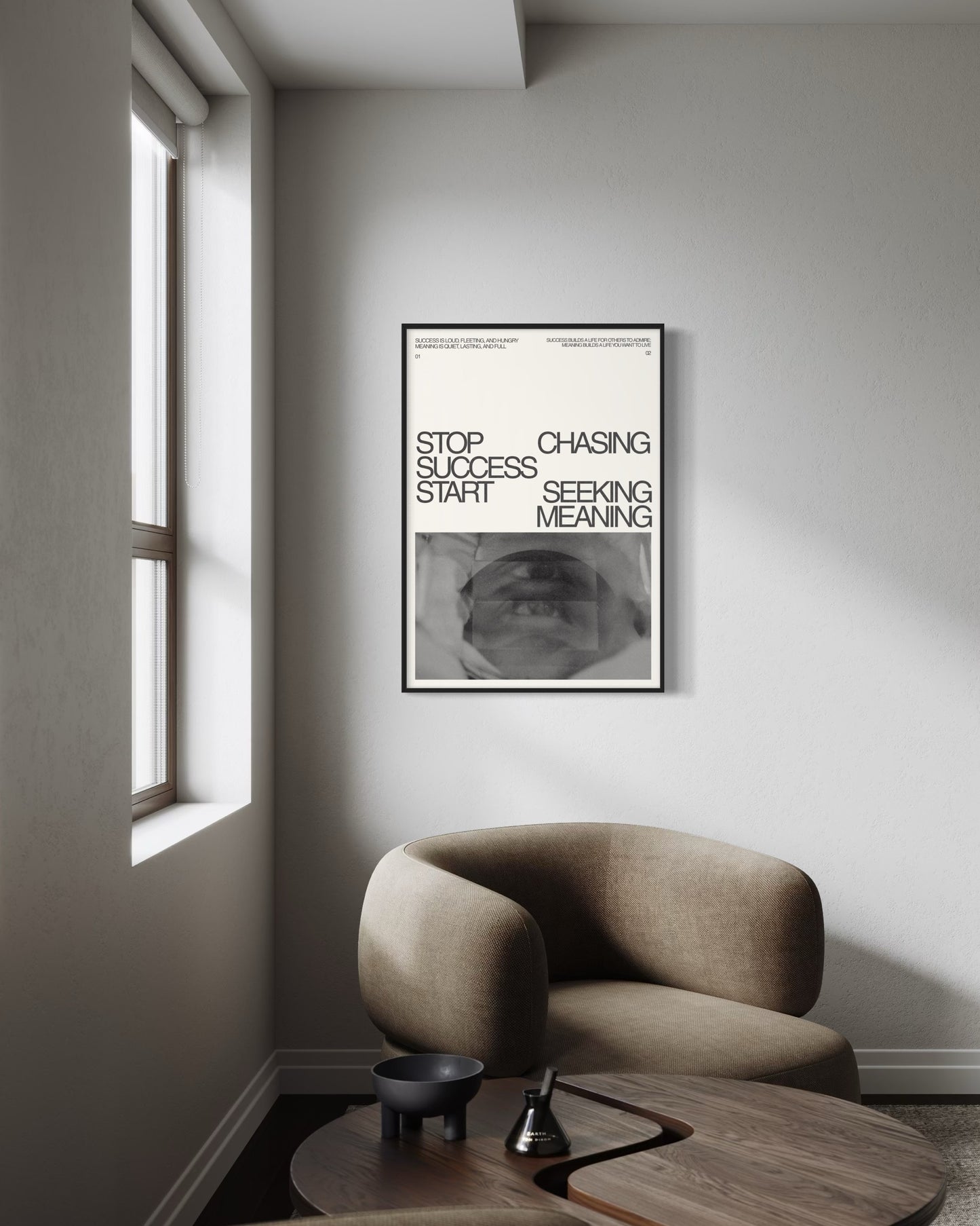 Plakat Meaning - 02 - nowoczesny plakat dekoracyjny