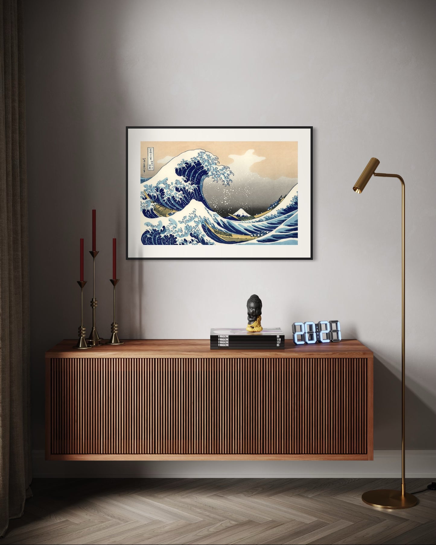 Plakat The Great Wave off Kanagawa - 02 - nowoczesny plakat dekoracyjny