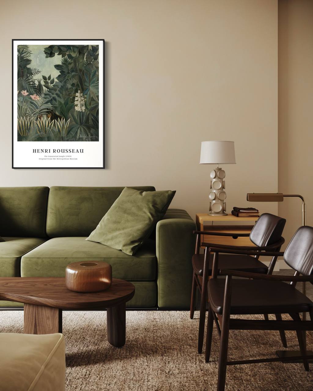 Plakat The Equatorial Jungle, Henri Rousseau - nowoczesny plakat dekoracyjny