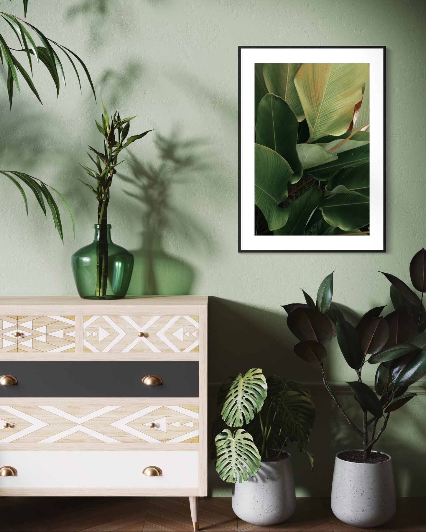 Plakat Big Leaves - nowoczesny plakat dekoracyjny