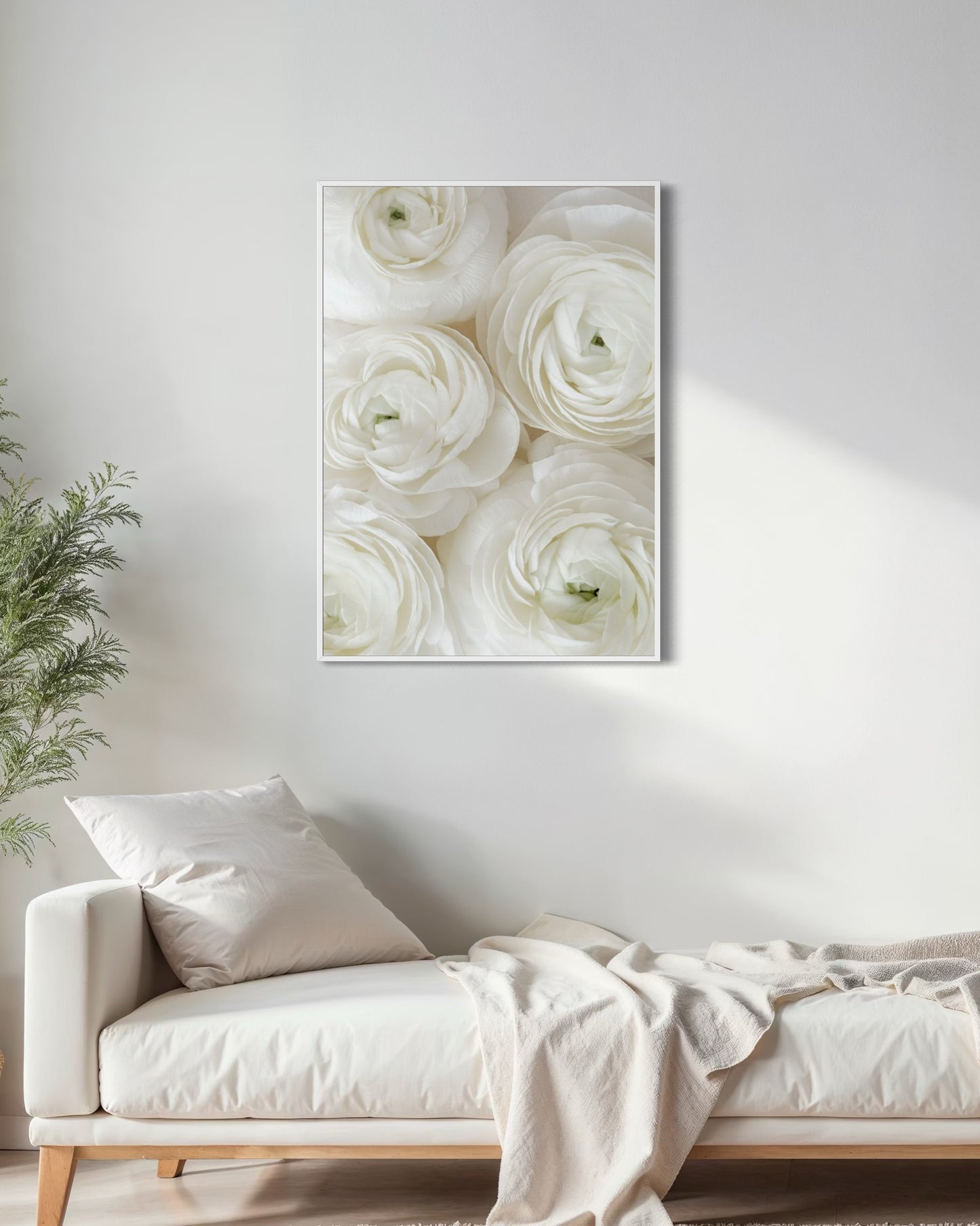 Plakat White Roses - nowoczesny plakat dekoracyjny