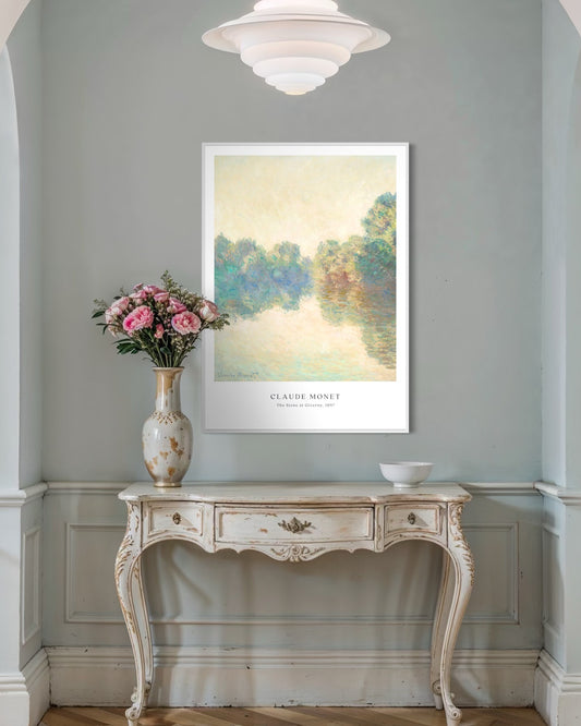 Plakat The Siene at Giverny, Claude Monet - nowoczesny plakat dekoracyjny