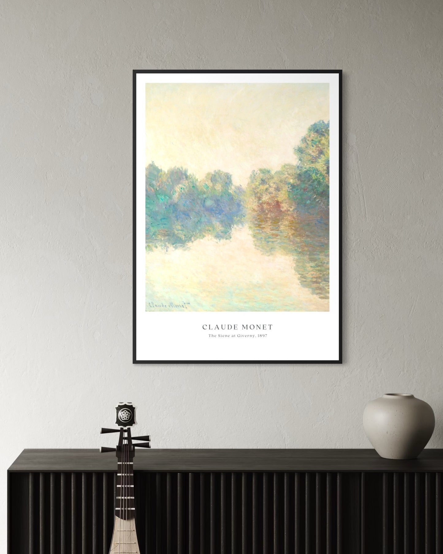 Plakat The Siene at Giverny, Claude Monet - nowoczesny plakat dekoracyjny