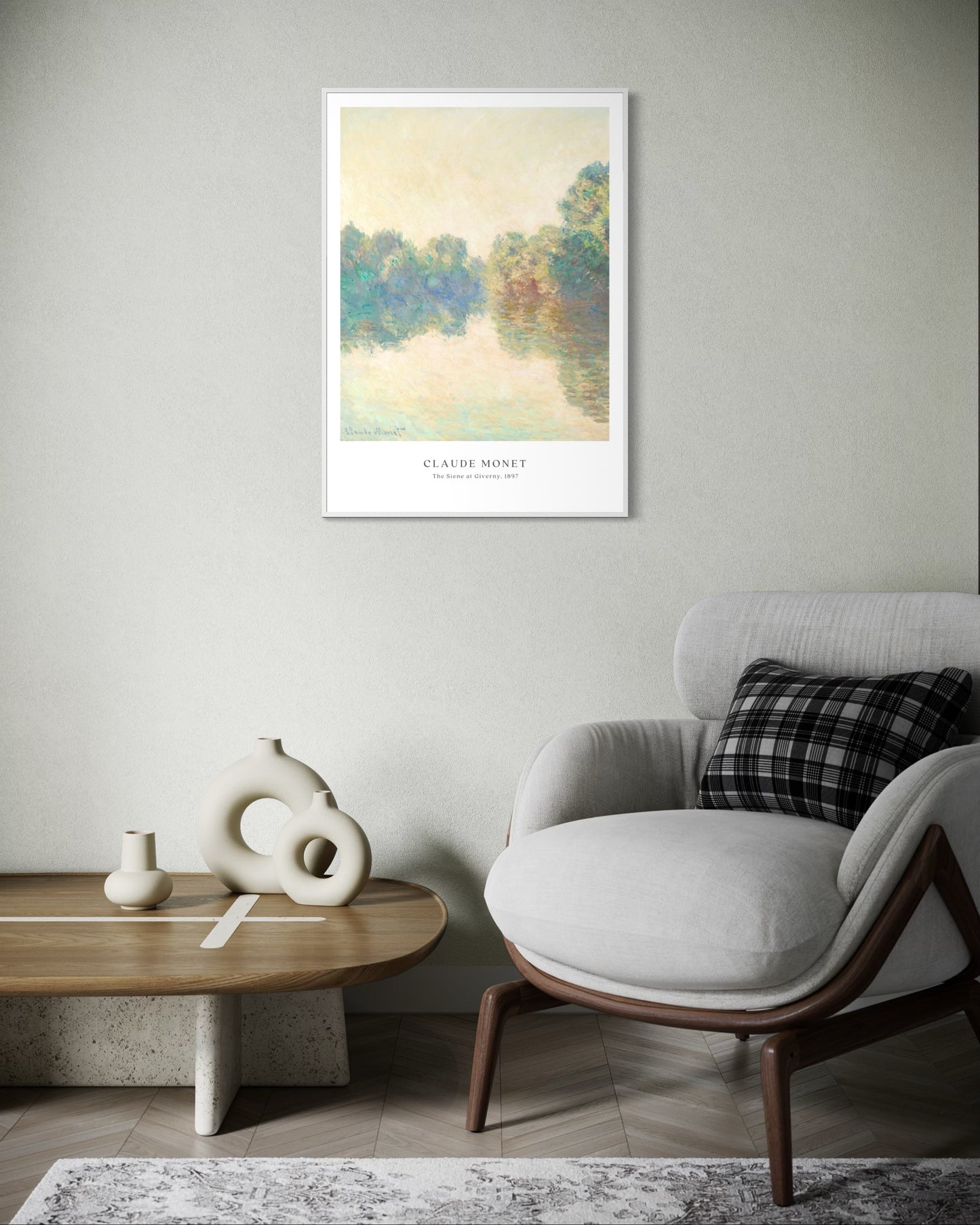 Plakat The Siene at Giverny, Claude Monet - nowoczesny plakat dekoracyjny