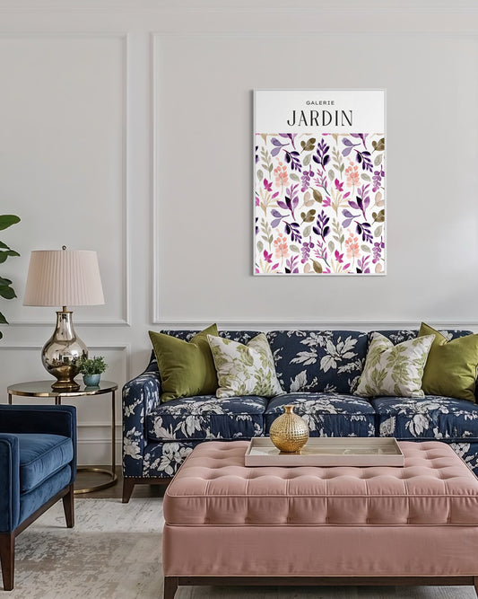 Plakat Jardin Rouge - nowoczesny plakat dekoracyjny