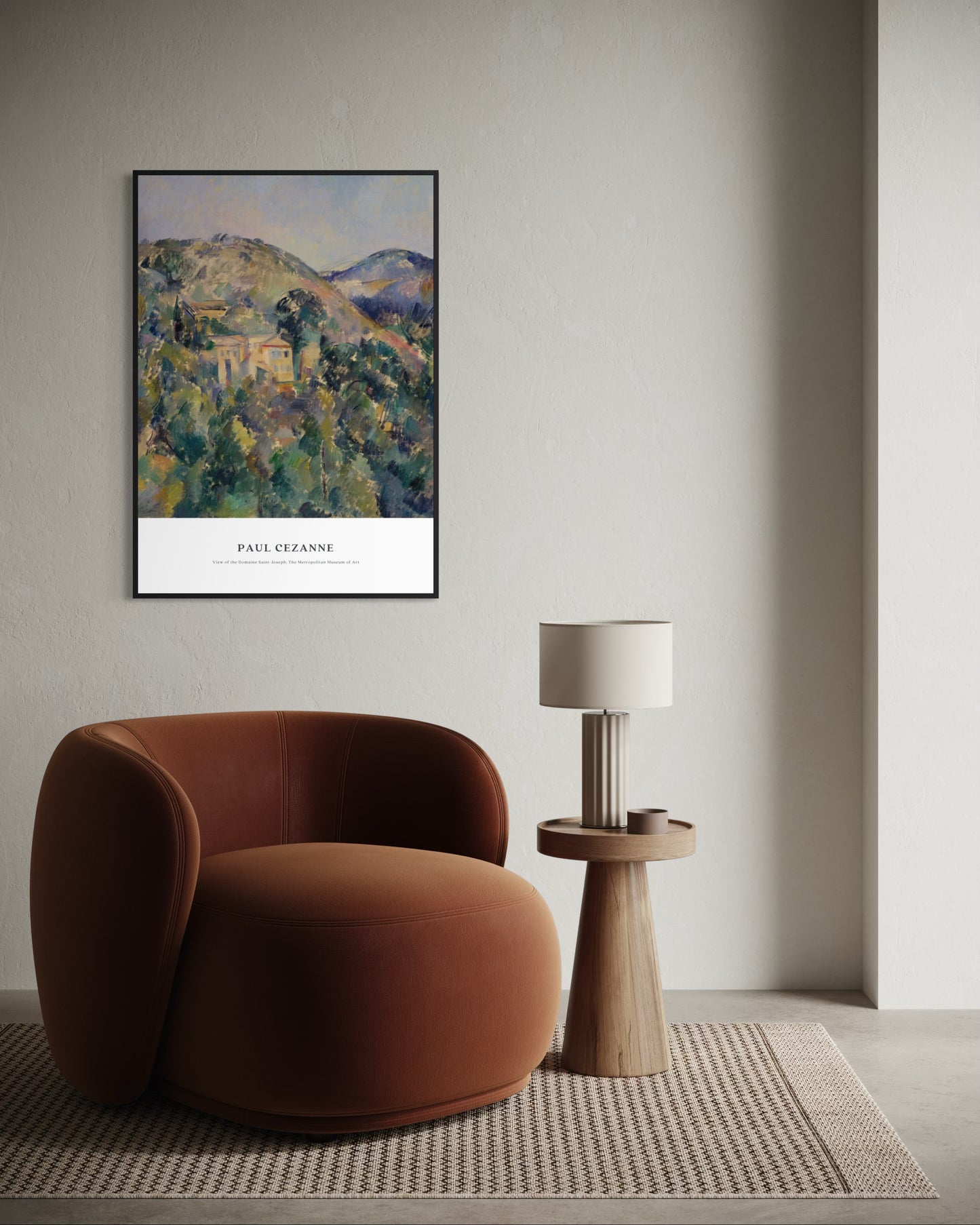 Plakat View of the Domaine Saint-Joseph, Paul Cezanne - nowoczesny plakat dekoracyjny
