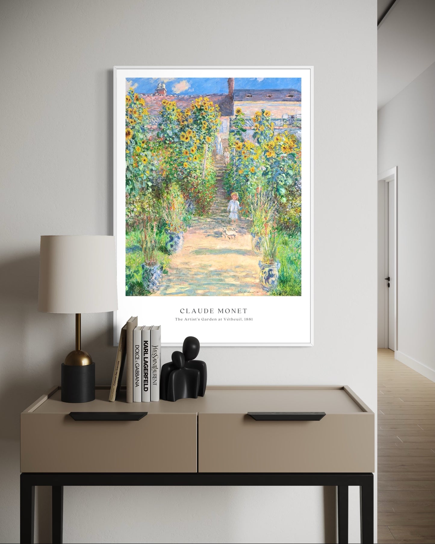 Plakat Claude Monet „The Artist’s Garden at Vétheuil” - nowoczesny plakat dekoracyjny