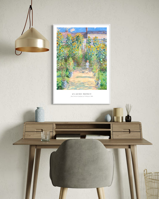 Plakat Claude Monet „The Artist’s Garden at Vétheuil” - nowoczesny plakat dekoracyjny