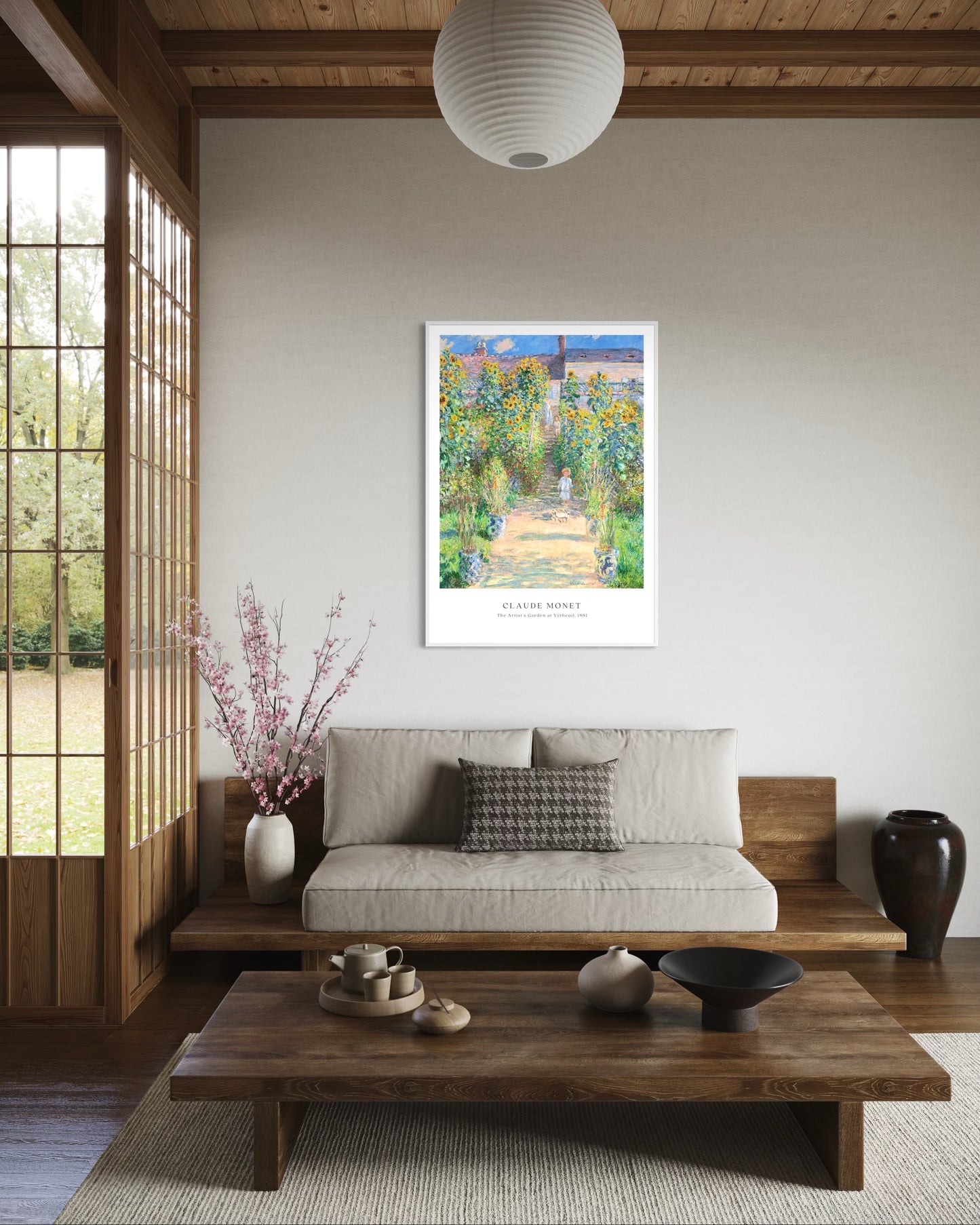Plakat Claude Monet „The Artist’s Garden at Vétheuil” - nowoczesny plakat dekoracyjny