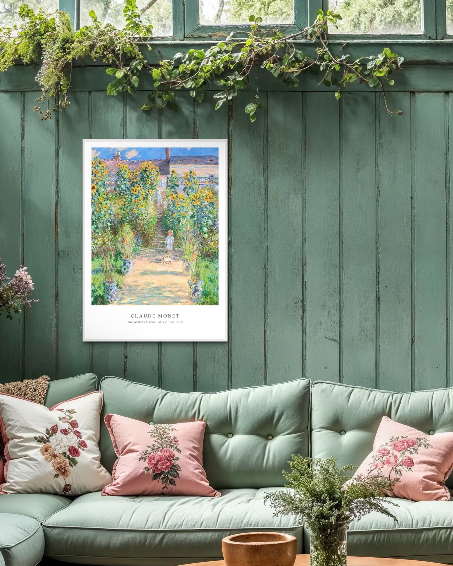 Plakat Claude Monet „The Artist’s Garden at Vétheuil” - nowoczesny plakat dekoracyjny