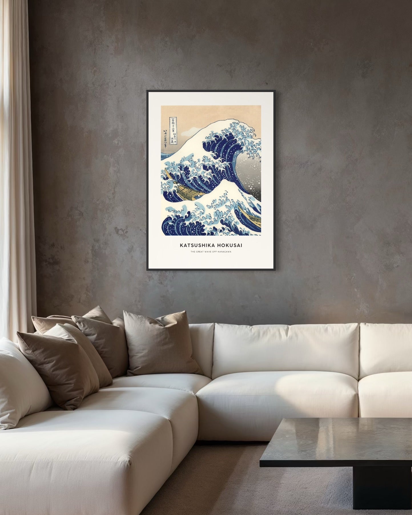 Plakat The Great Wave off Kanagawa - nowoczesny plakat dekoracyjny