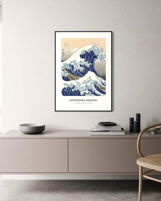 Plakat The Great Wave off Kanagawa - nowoczesny plakat dekoracyjny
