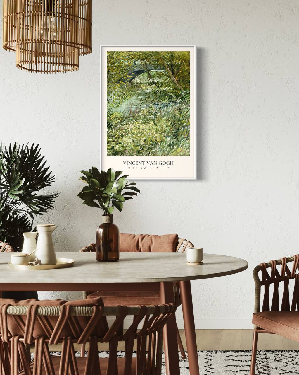 Plakat River Bank in Springtime - Van Gogh - nowoczesny plakat dekoracyjny