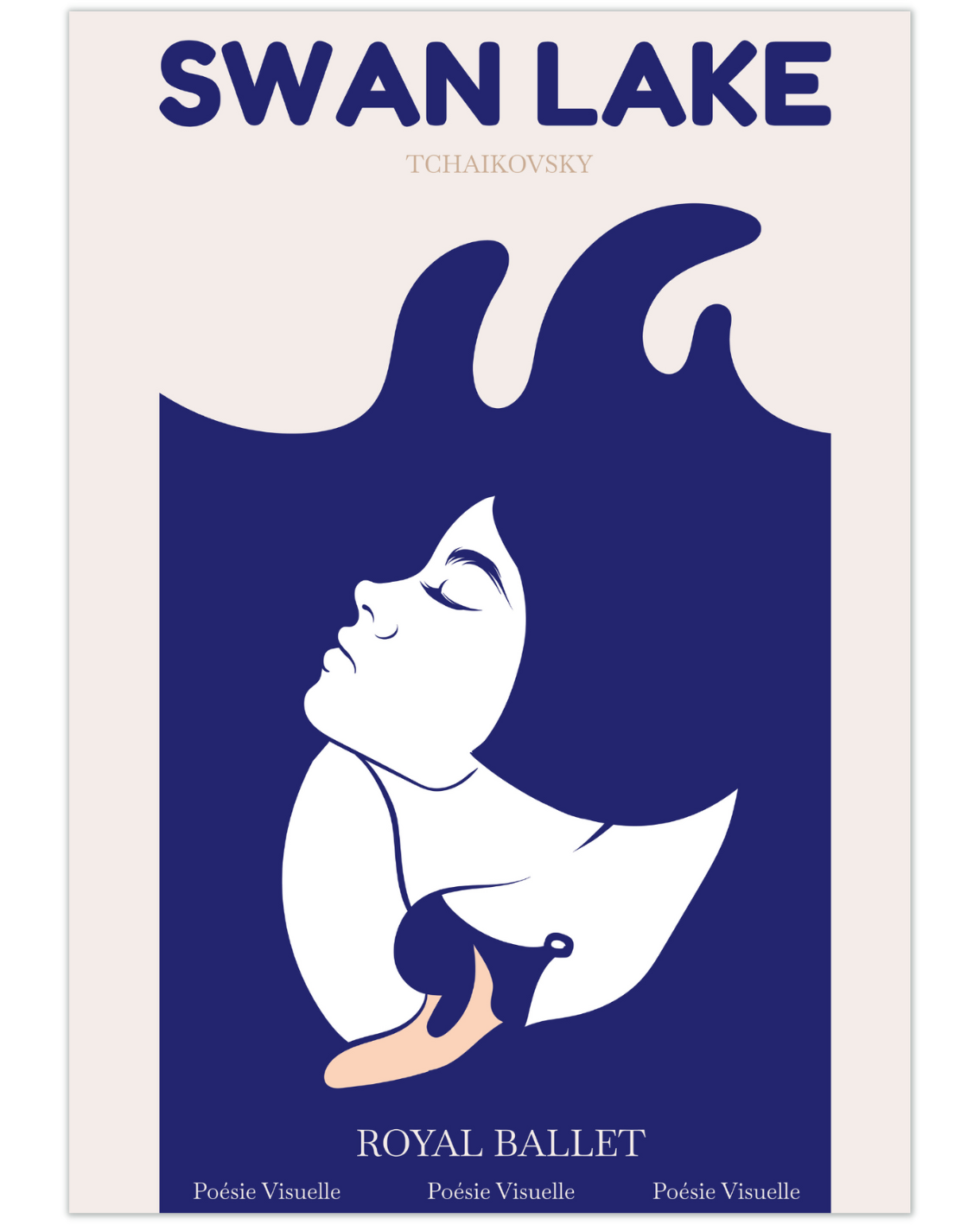 Plakat Swan Lake - nowoczesny plakat dekoracyjny