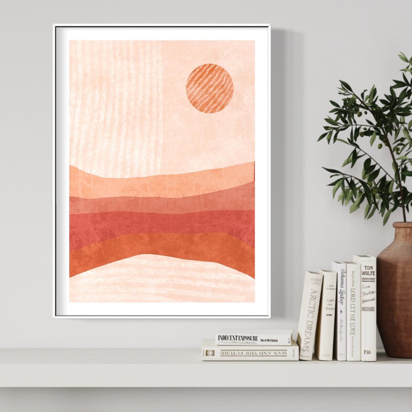 Plakat Red Sun - nowoczesny plakat dekoracyjny