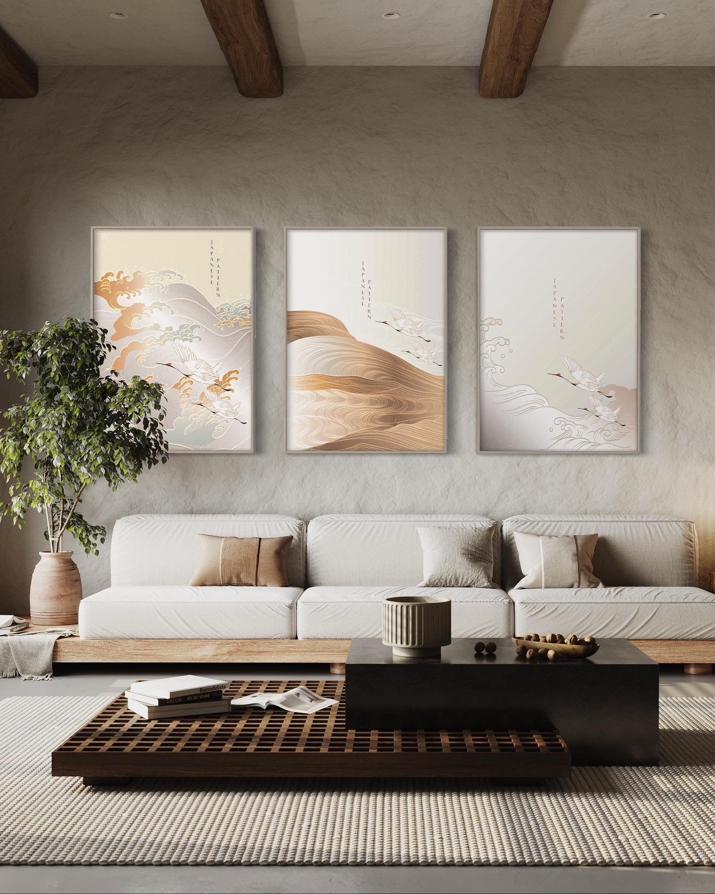 Zestaw 3 plakatów - Japanese Art