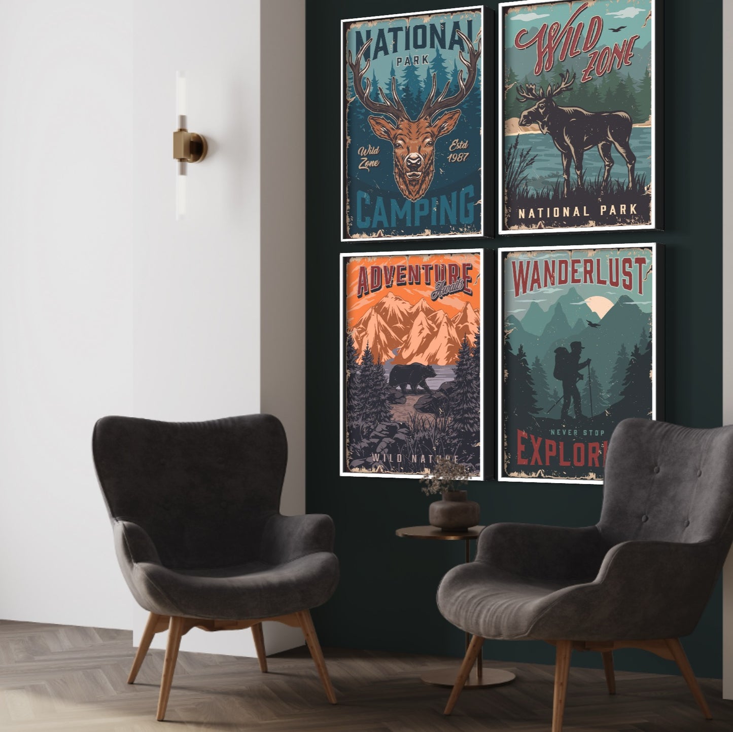 Zestaw 4 Plakatów - Adventure