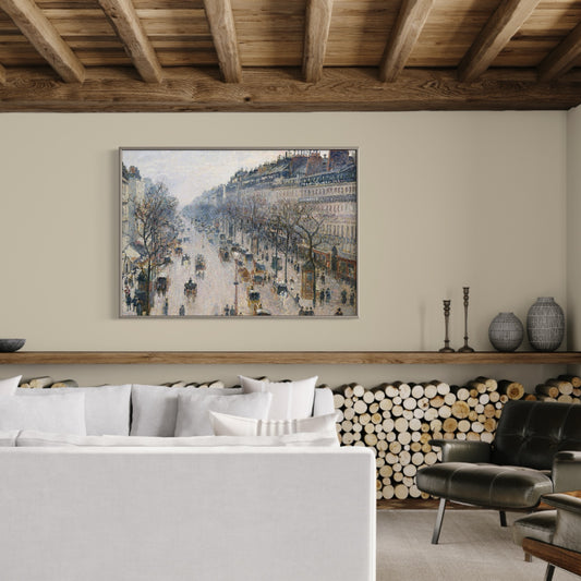 Plakat Boulevard Montmartre - Camille Pissarro - nowoczesny plakat dekoracyjny