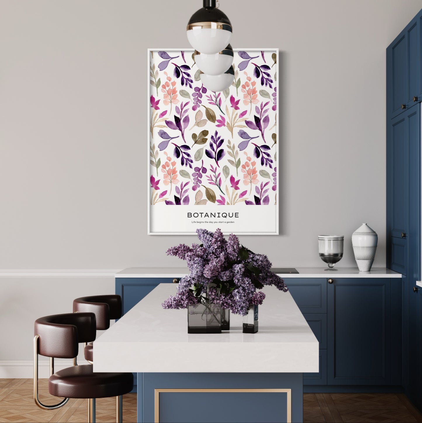 Plakat T-Leaves - nowoczesny plakat dekoracyjny