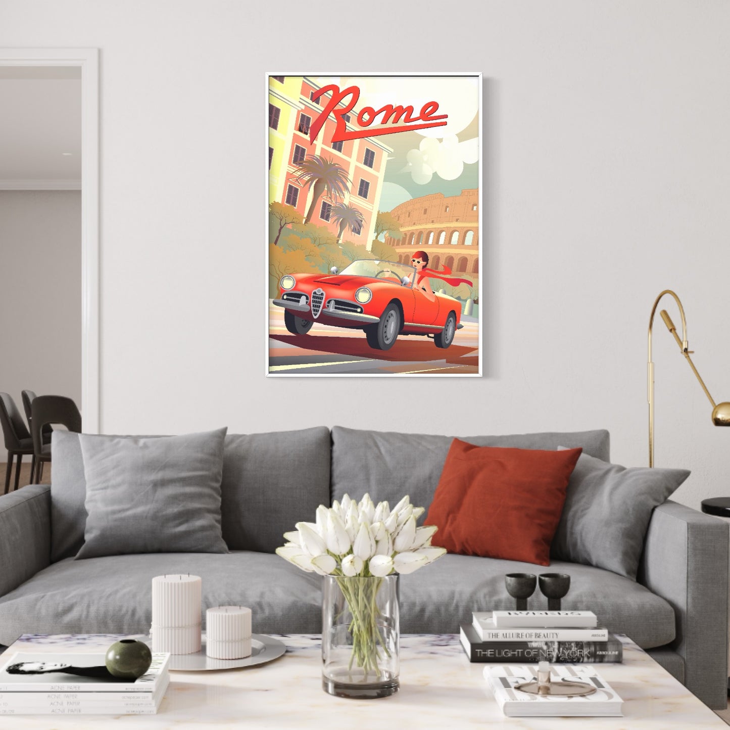 Plakat Rome, Plakaty Warszawa, Kupić Plakat Warszawa - nowoczesny plakat dekoracyjny