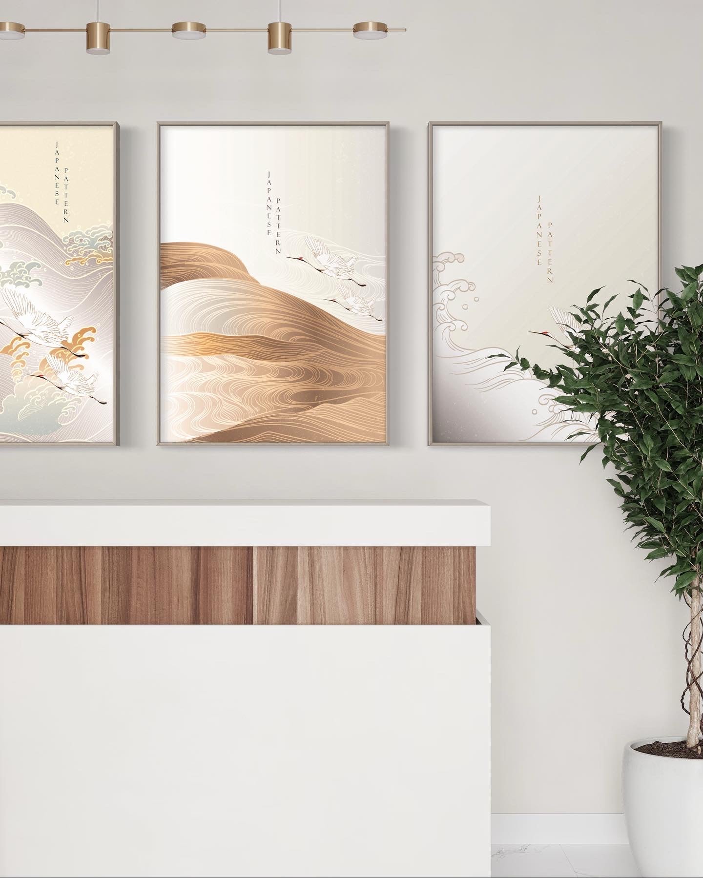 Zestaw 3 plakatów - Japanese Art