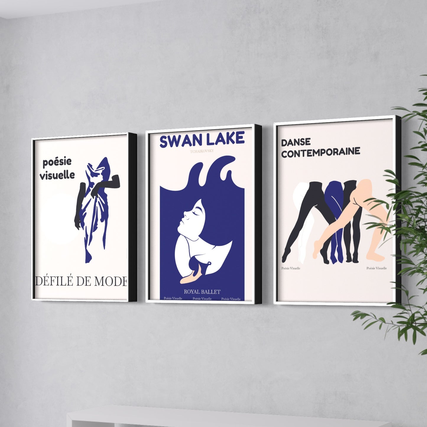 Zestaw 3 plakatów - Swan Lake