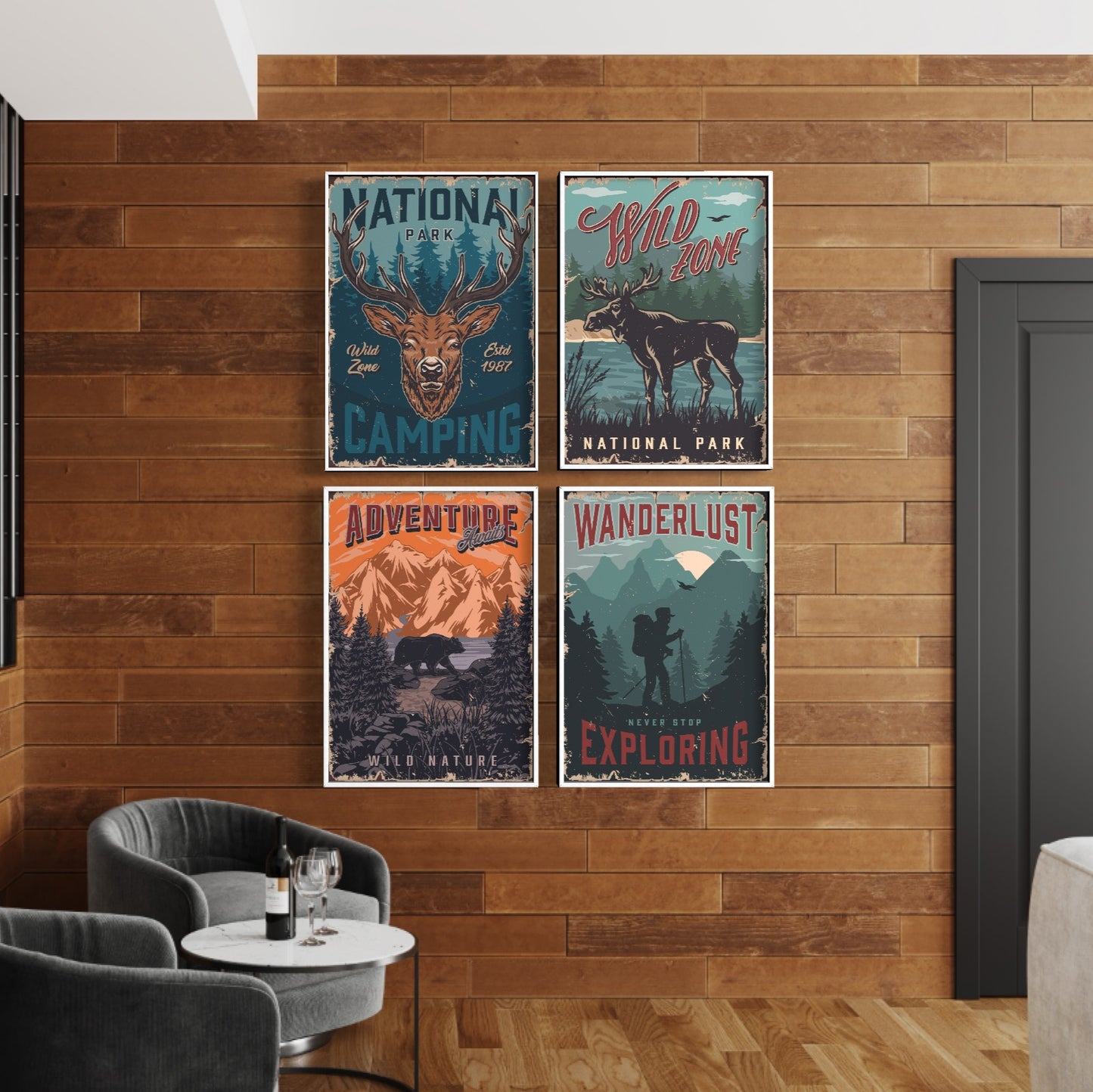 Zestaw 4 Plakatów - Adventure