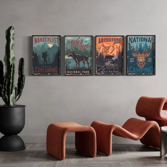 Zestaw 4 Plakatów - Adventure