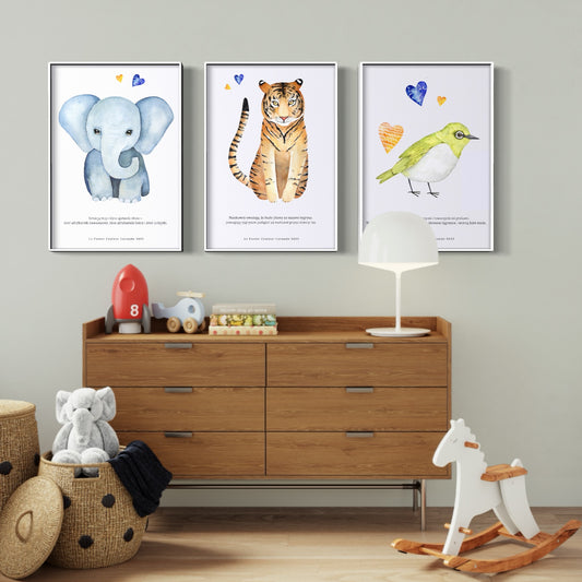 Zestaw Plakatów - Zwierzaki