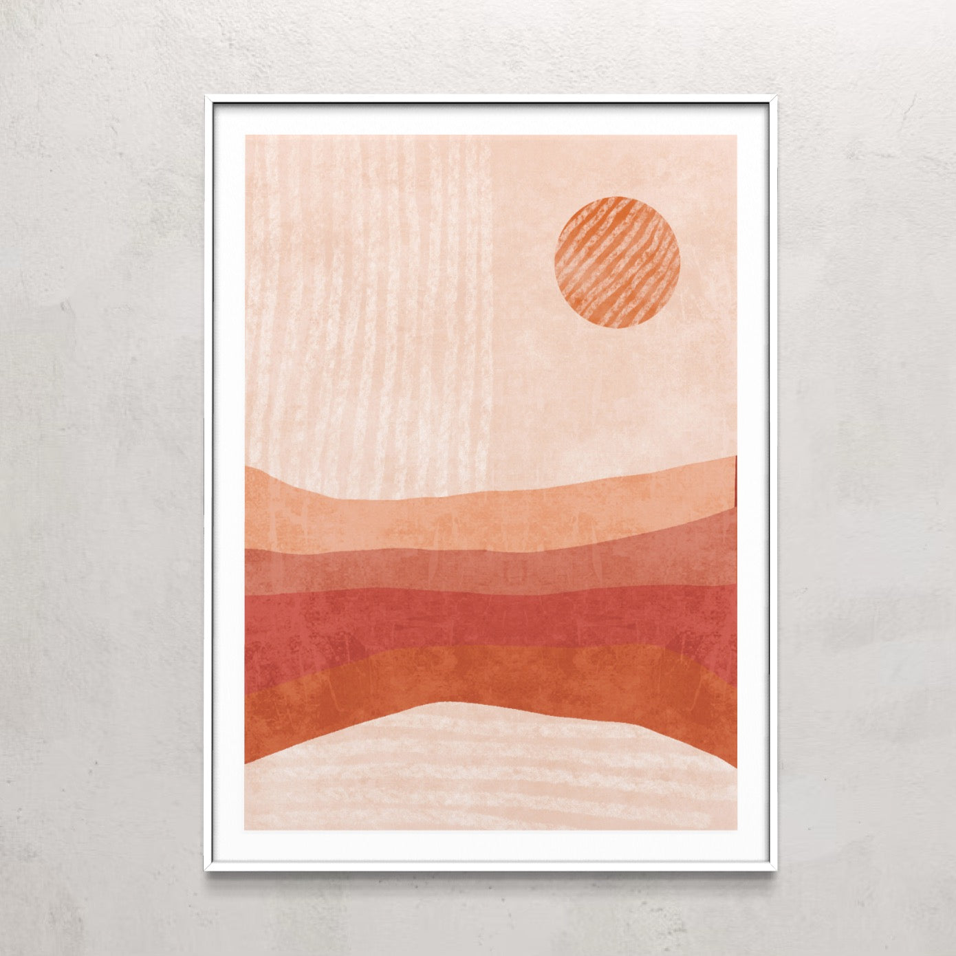 Plakat Red Sun - nowoczesny plakat dekoracyjny