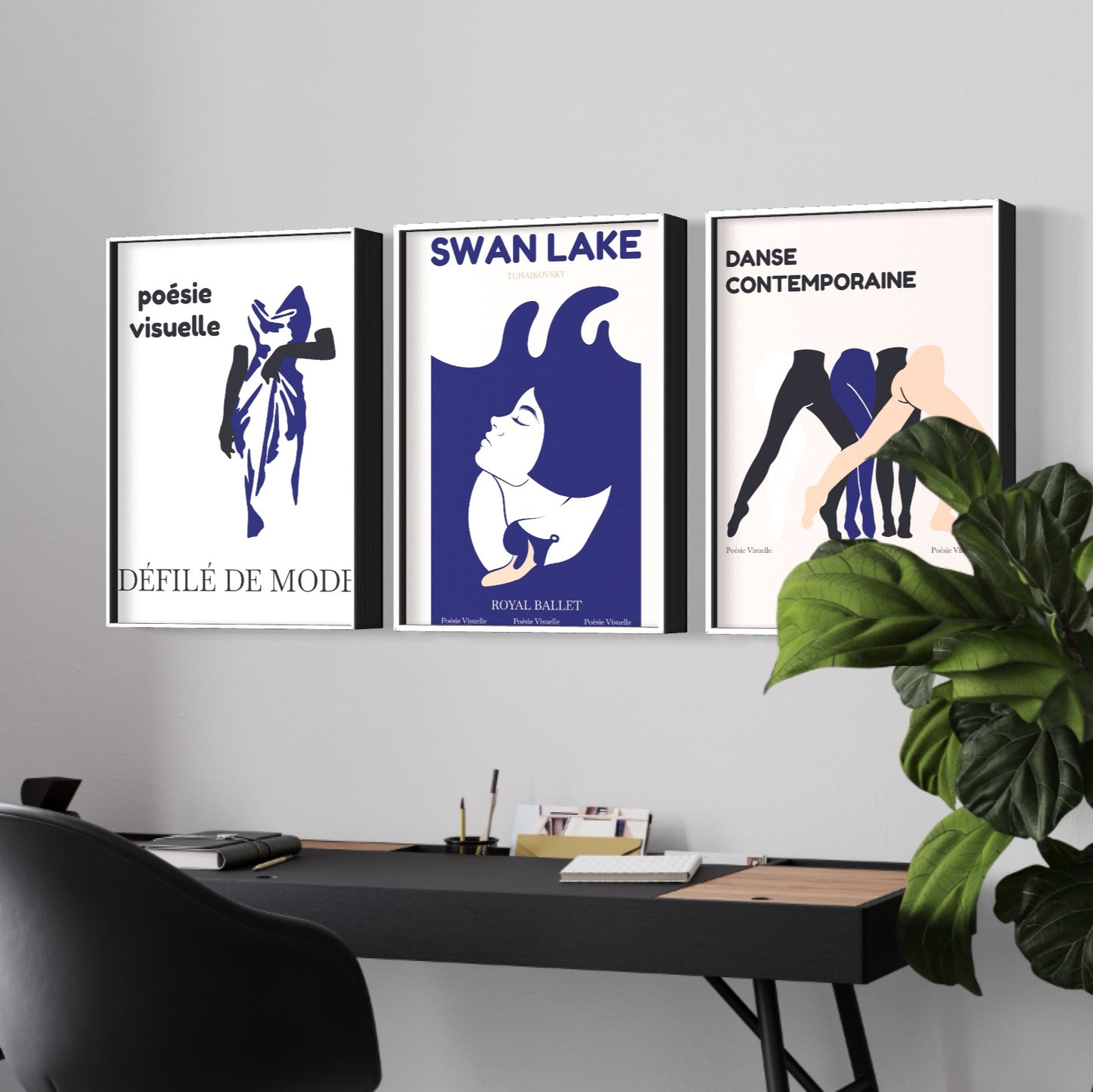 Zestaw 3 plakatów - Swan Lake
