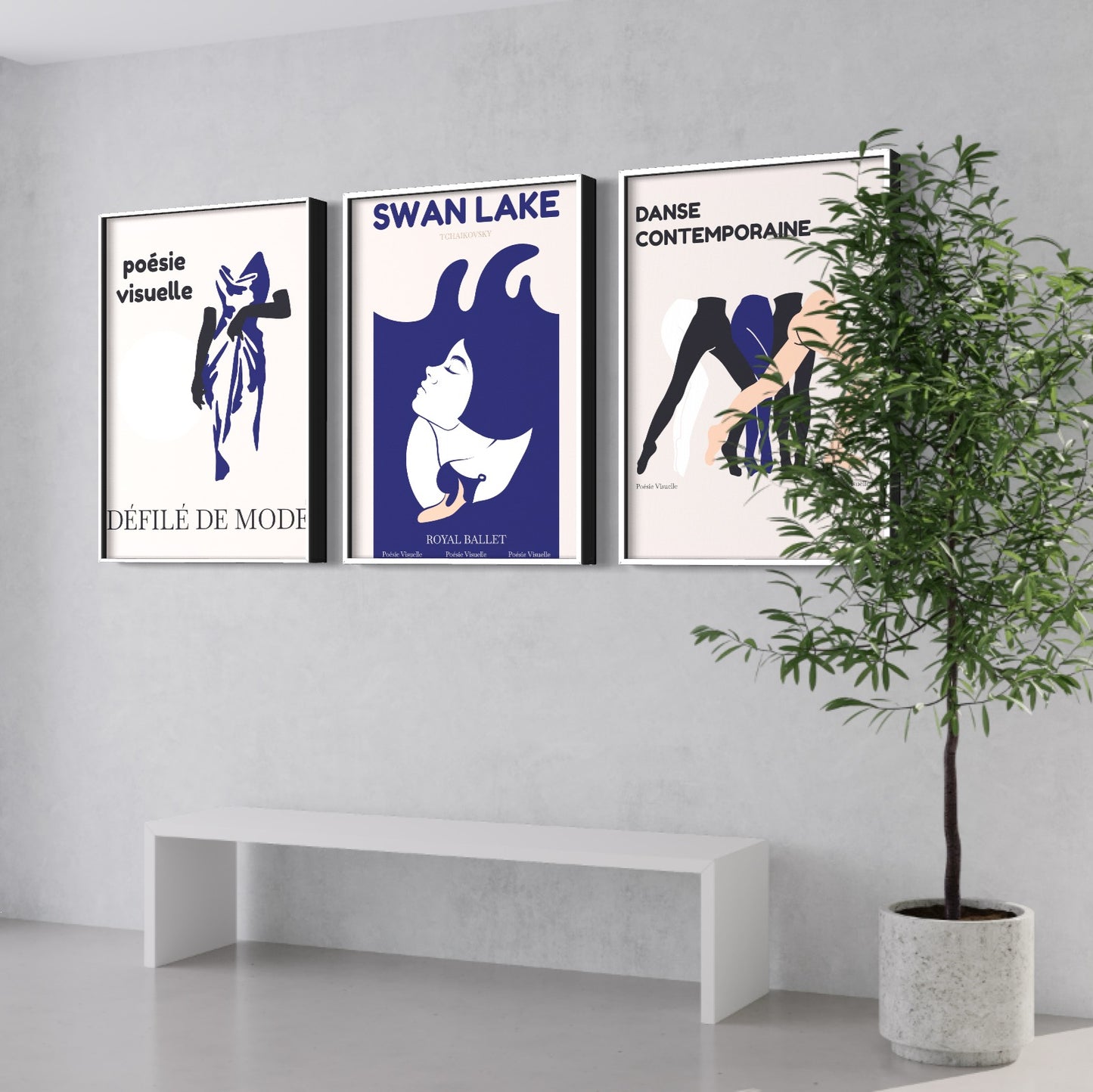 Zestaw 3 plakatów - Swan Lake