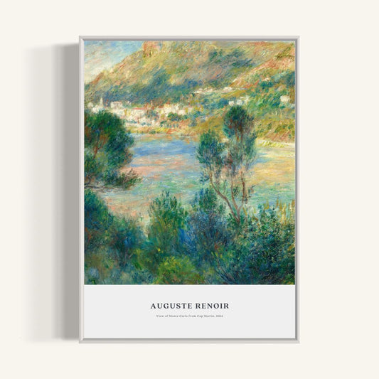 Plakat View of Monte Carlo from Cap Martin, Auguste Renoir, 1884 - nowoczesny plakat dekoracyjny