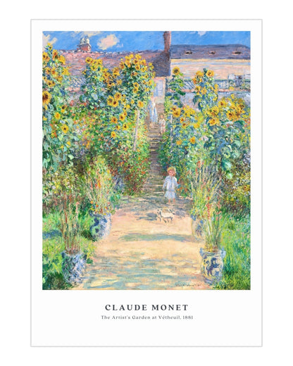 Plakat Claude Monet „The Artist’s Garden at Vétheuil” - nowoczesny plakat dekoracyjny