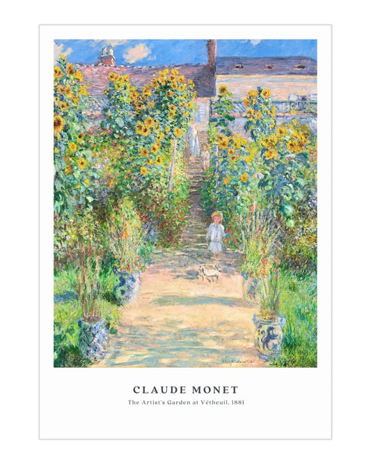 Plakat Claude Monet „The Artist’s Garden at Vétheuil” - nowoczesny plakat dekoracyjny