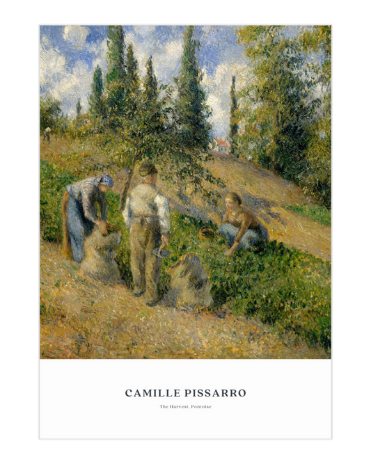 Plakat The Harvest, Pontoise, Camille Pissarro