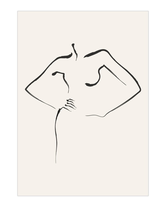 Plakat Body Boheme - Beige - nowoczesny plakat dekoracyjny