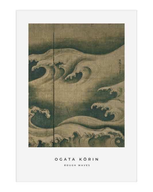 Plakat Rough Waves - Ogata Kōrin